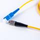 Flat FC SC Pre Terminated Fiber Optic Cable For Active Device Terminations