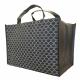 Lightweight Black Recycled Shopping Bag Personalized Foldable 12*13*5 Inches