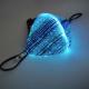 Plastic LED Light Up Mask , Sound Activated Type Light Up Face Shield