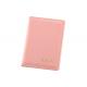 Pink PU Leather Passport Holder Cover Personalised Passport Wallet