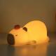 Capybara Night Light For Kids Animal Silicone Night Lamp USB Rechargeable Touch Control With Dimmable Timer Bedside Lamp