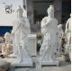 Outdoor Soldier Marble Statues Roman Warrior Sculpture Life Size Garden Decoration