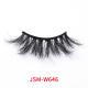 3D Fluffy Faux Mink Lashes , Natural Black 20mm Individual Lashes