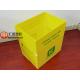Heavy Duty Yellow Reusable Corrugated Plastic Box
