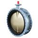BS EN10092-2 DI ductile iron cf8m ss316 china pn16 double flanged butterfly valve