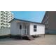 White Eco Friendly Prefabricated Mobile Homes / Light Steel Log Mobile Homes