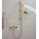 Simple Golden Gray Hot Cold OEM Copper Bathtub Faucet