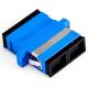 Blue Color Fiber Optic Cable Adapter Single Mode Duplex For FTTX Network