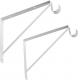 Standard Closet Shelves Bracket with Rod Shelving Support and Screws Easy Installation