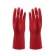 Durable Household Flocklined Rubber Gloves , Kitchen Dishwashing Gloves Waterproof