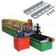 0.8-1.2mm Thickness Din Rail Channel Roll Forming Machine Punched Hat Channel Making Machine
