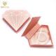 Paperboard Cosmetic Packaging Boxes / Diamond Shape Glitter Eyelash Packaging