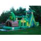 Interesting Frog Inflatable Obstacle Course , Outdoor Playground Obstacle Course For Kids