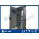 Rack Mount Outdoor Telecom Cabinet Galvanized Steel Front / Rear Access IP55