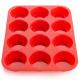 Non-stick Heat Resistant Food Grade BPA-Free Bakeware Silicone 12-Cup Muffin Pan cake mold