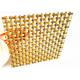 SS & Brass Architectural Crimped Woven Mesh , Interior Crimped Metal Screen