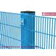 Clear VU 358 Anti-climb Mesh Fence | 4.0mm steel wire | 1/2 x 3 slot hole | Blue Powder Coated | HeslyFence exporter