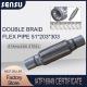 Automotive Exhaust Flex Pipe SS201 Double Braid  51mm*203mm*303mm