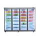 Green Health Upright Display Freezer Commercial Beverage Showcase Cooler 2250L