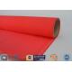 C - glass 260℃ Fire Protection Red Color Silicone Coated Fiberglass Fabric 40/40g