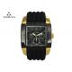 Stylish Mens Designer Square Face Watches , Mens Oversized Watches Eco Friendly