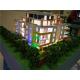 Physical Architectural Model Building Colorful LED Light Inside 80 * 60CM