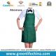 Atrovirens dark green fashion color advertising cheap good apron with 2pcs front pockets