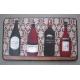 Anti Fatigue Kitchen Floor Mats Wine Pattern Memory Foam PU Material