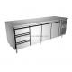 Counter Freezer With Drawers Stainless Steel Freezer Kitchen Equipment Refrigerator Commercial Use