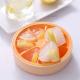 Orange 8 Cubes Tray Ice Mold With Lid Food Grade Kitchen Home DIY