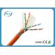 23AWG Solid Full Copper Cat6 Cable Bulk , Network Communication Cat 6 Ethernet Cable