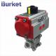 4 inch two-sheet type stainless steel 304 motorized pneumatic ball valves manufacture