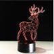 Deer 3D Night Light 7 Colors Change with Remote Timing Help Kids Fell Safe at Night or As A Gift Idea for Women or Girl