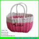 LUDA fashion ladies pp sea straw bag special designer pp tube beach bag wholesale