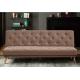Fashion Embossing Decent Single Sofa Bed Recycle Foam For Young People