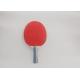 Red Table Tennis Rackets For Beginners , Easier Control Ping Pong Paddles