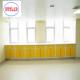 Hospital Furniture Disposal Cupboard Manufacturers with Three Section Slider and Adjustable Shelves