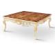 Wholesale High Gloss Finished Italian Classic Wooden Carving Tea Table