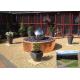70cm Metal Garden Ornaments Stainless Steel Sphere Water Feature With LED Lights