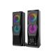 DC5V 2.0 Channel Speakers Rgb PC Gaming Speakers AUX Input Delicate Sound