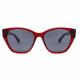 Red Color Transparent Cat Eye Acetate Frame Sunglasses For Women Uv400 Protection