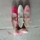 Girl'S Cute Shoes Butterfly Decoration 3colors Children'S Princess Shoes Casual Pink Color
