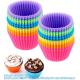 Reusable Silicone Cupcake Baking Cups 24 Pack, 2.75 Inch Cups, & Non-Stick Muffin Liners For Party Halloween