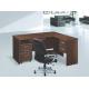 modern wooden L type office manager table furniture in warehouse