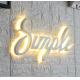 12V Backlit LED Stainless Steel Letters for Shop Office Mall Acrylic Metal Signboard