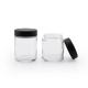 3oz Child Resistant Glass Jars With Black Caps