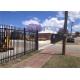 Used steel fencing black powder coated ornamental wrought iron fence