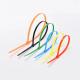 Zip Self Locking Nylon Cable Ties Durable Using 3.6 X 100mm Black White Multi Color