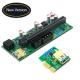 PCIE Riser 1x To 16x Graphic Extension Card With 3.3V Digital Meter Display And 3528 Colorful Flash LED