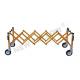 Aluminum Alloy Church X - Frame Telescopic Funeral Trolley With Wheel